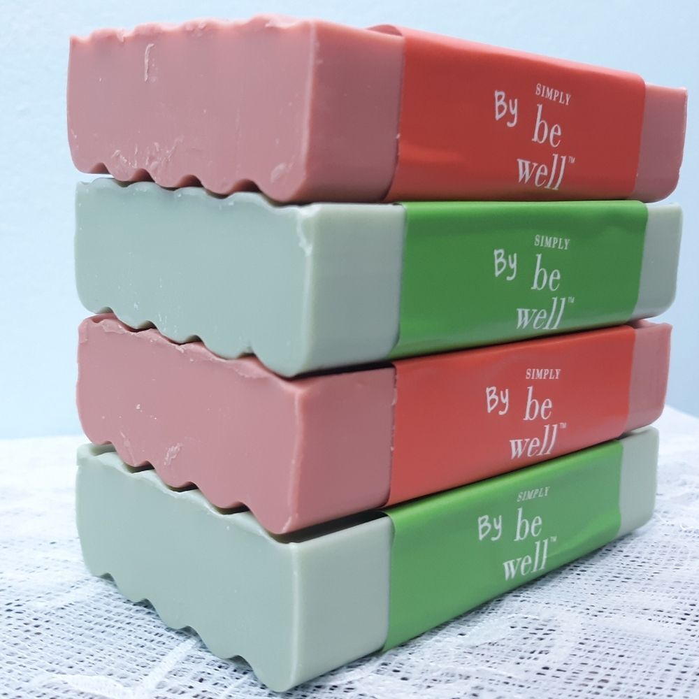 6 Goat Milk Bar Soap Clean Caprine Simply Be Well Jabara Fruit Papaya red green - Picture 9 of 14